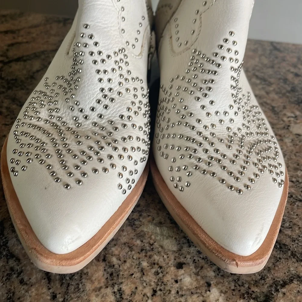 Dolce Vita Studded Leather Booties - Picture 7 of 9